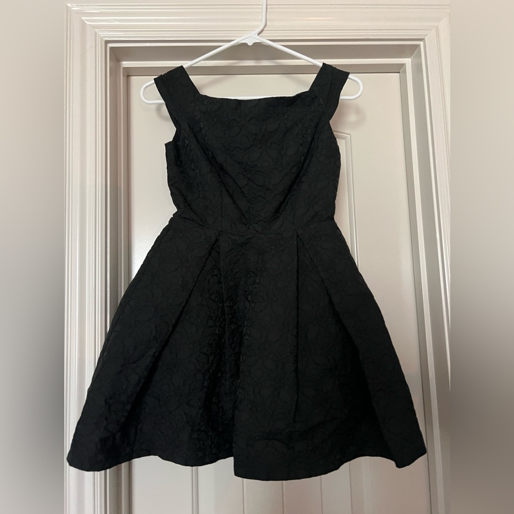 Black floral dress